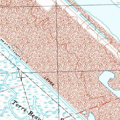 United States Geological Survey Martello Castle, LA (1998, 24000-Scale) digital map