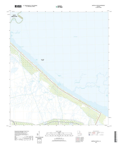 United States Geological Survey Martello Castle, LA (2020, 24000-Scale) digital map