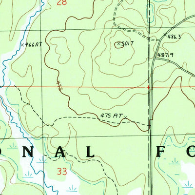 United States Geological Survey Marten Lake, MI (1985, 24000-Scale) digital map