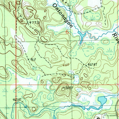 United States Geological Survey Marten Lake, MI (1985, 24000-Scale) digital map