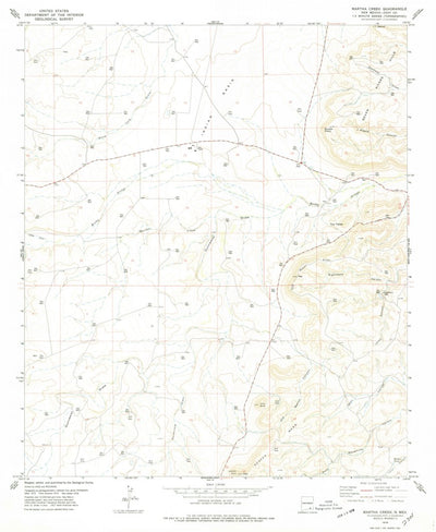 United States Geological Survey Martha Creek, NM (1978, 24000-Scale) digital map