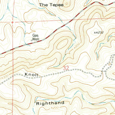 United States Geological Survey Martha Creek, NM (1978, 24000-Scale) digital map