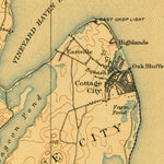 United States Geological Survey Marthas Vineyard, MA (1894, 62500-Scale) digital map
