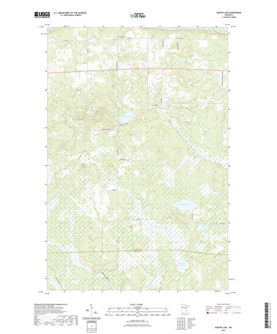 United States Geological Survey Martin Lake, MN (2022, 24000-Scale) digital map