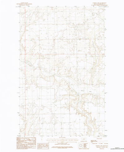 United States Geological Survey Martin Lake, MT (1984, 24000-Scale) digital map