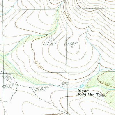United States Geological Survey Martin Mountain, AZ (1986, 24000-Scale) digital map