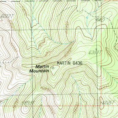 United States Geological Survey Martin Mountain, AZ (1986, 24000-Scale) digital map
