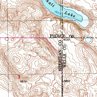 United States Geological Survey Martin, ND (1951, 24000-Scale) digital map