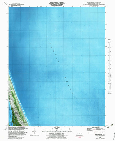 United States Geological Survey Martin Point, NC (1982, 24000-Scale) digital map