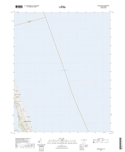 United States Geological Survey Martin Point, NC (2022, 24000-Scale) digital map