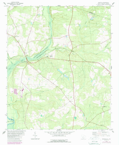 United States Geological Survey Martin, SC-GA (1979, 24000-Scale) digital map