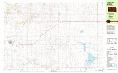 United States Geological Survey Martin, SD (1981, 25000-Scale) digital map