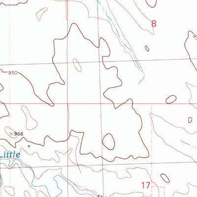 United States Geological Survey Martin, SD (1981, 25000-Scale) digital map