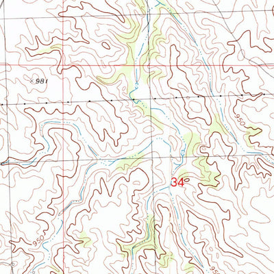 United States Geological Survey Martin, SD (1981, 25000-Scale) digital map