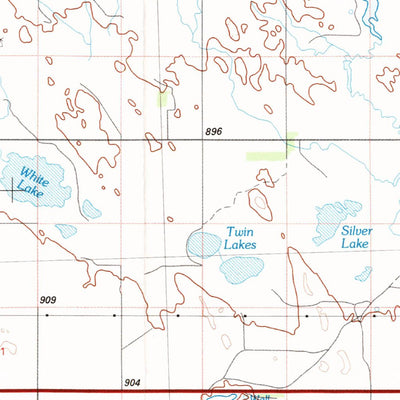 United States Geological Survey Martin, SD (1983, 100000-Scale) digital map