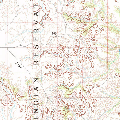 United States Geological Survey Martin, SD (1983, 100000-Scale) digital map