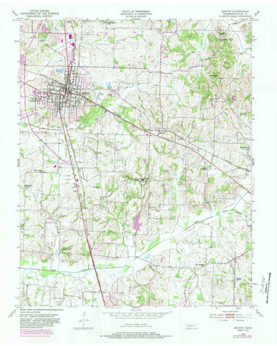 United States Geological Survey Martin, TN (1950, 24000-Scale) digital map