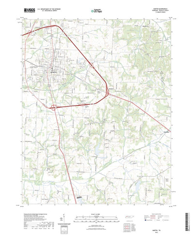United States Geological Survey Martin, TN (2022, 24000-Scale) digital map