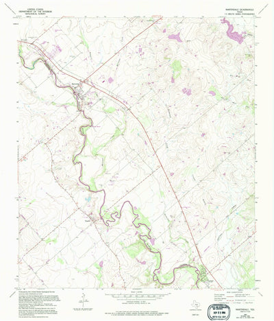 United States Geological Survey Martindale, TX (1964, 24000-Scale) digital map