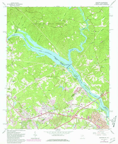 United States Geological Survey Martinez, GA-SC (1964, 24000-Scale) digital map