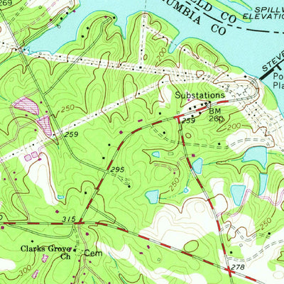 United States Geological Survey Martinez, GA-SC (1964, 24000-Scale) digital map