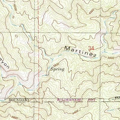 United States Geological Survey Martinez Mountain, CA (1981, 24000-Scale) digital map