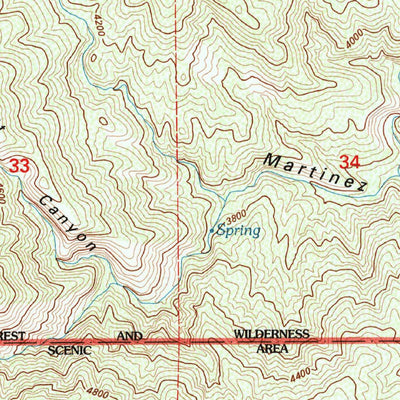 United States Geological Survey Martinez Mountain, CA (1996, 24000-Scale) digital map