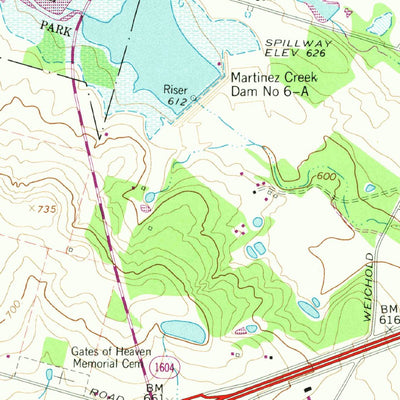 United States Geological Survey Martinez, TX (1967, 24000-Scale) digital map