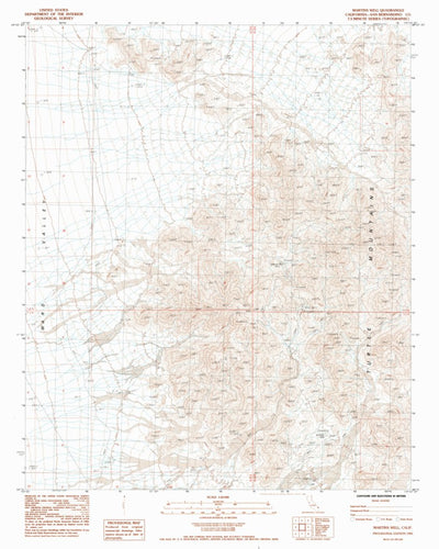 United States Geological Survey Martins Well, CA (1985, 24000-Scale) digital map