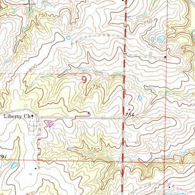 United States Geological Survey Martinsburg, MO (1973, 24000-Scale) digital map