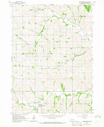 United States Geological Survey Martinsburg, NE (1964, 24000-Scale) digital map