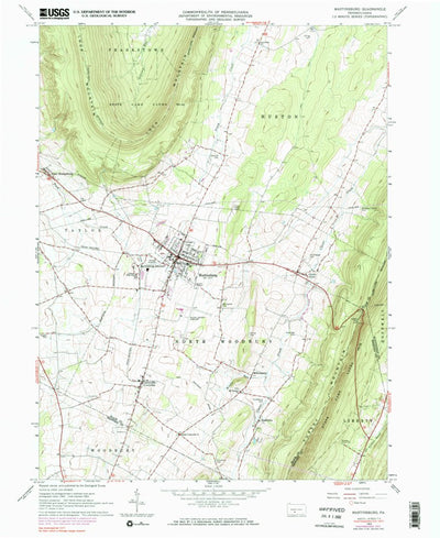 United States Geological Survey Martinsburg, PA (1963, 24000-Scale) digital map
