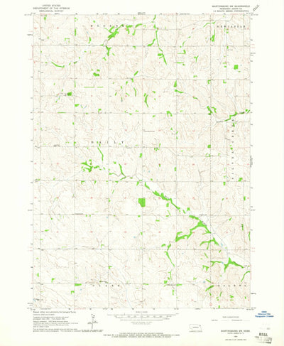 United States Geological Survey Martinsburg SW, NE (1964, 24000-Scale) digital map
