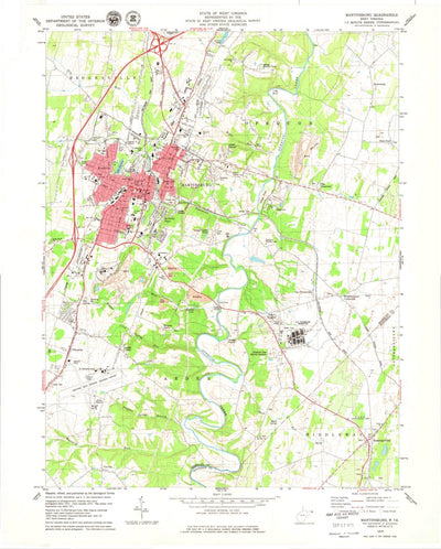 United States Geological Survey Martinsburg, WV (1979, 24000-Scale) digital map