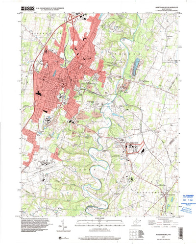 United States Geological Survey Martinsburg, WV (1997, 24000-Scale) digital map
