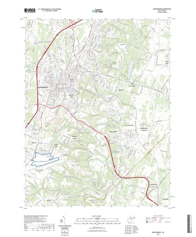 United States Geological Survey Martinsburg, WV (2023, 24000-Scale) digital map