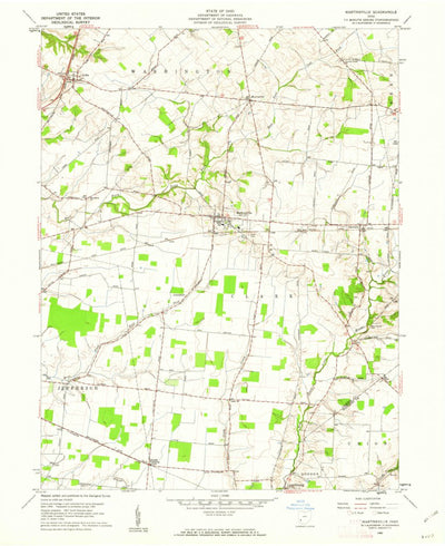 United States Geological Survey Martinsville, OH (1960, 24000-Scale) digital map