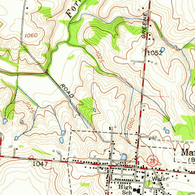 United States Geological Survey Martinsville, OH (1960, 24000-Scale) digital map