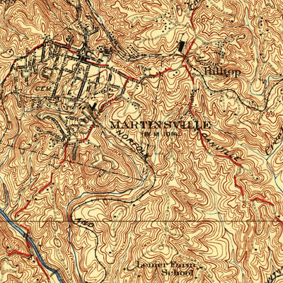 United States Geological Survey Martinsville, VA-NC (1926, 62500-Scale) digital map