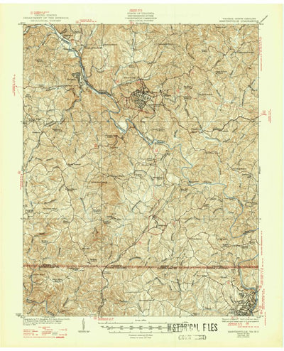 United States Geological Survey Martinsville, VA-NC (1927, 62500-Scale) digital map