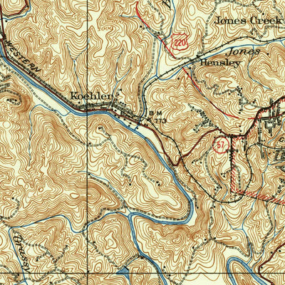 United States Geological Survey Martinsville, VA-NC (1927, 62500-Scale) digital map