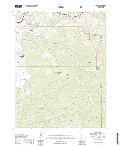 United States Geological Survey Martis Peak, CA (2021, 24000-Scale) digital map