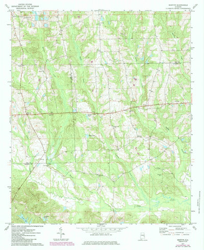 United States Geological Survey Marvyn, AL (1971, 24000-Scale) digital map
