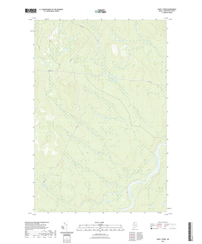 United States Geological Survey Mary L Pond, ME (2021, 24000-Scale) digital map