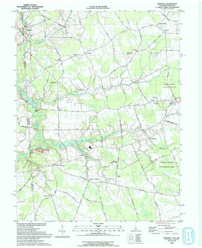 United States Geological Survey Marydel, MD-DE (1993, 24000-Scale) digital map