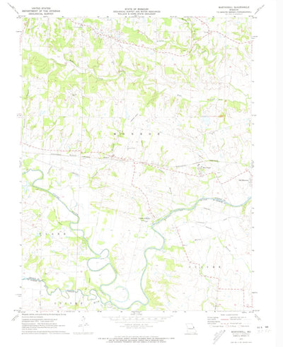 United States Geological Survey Maryknoll, MO (1972, 24000-Scale) digital map