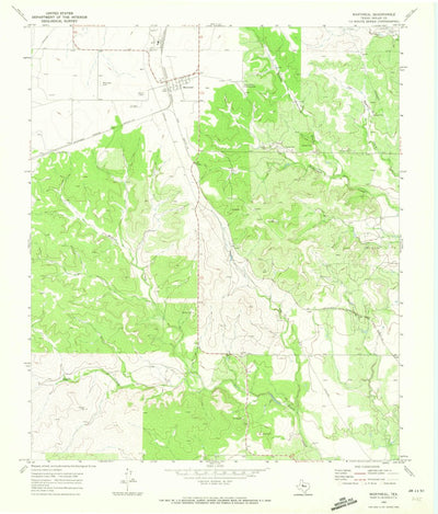 United States Geological Survey Maryneal, TX (1969, 24000-Scale) digital map