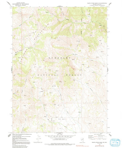 United States Geological Survey Marys River Basin NE, NV (1968, 24000-Scale) digital map