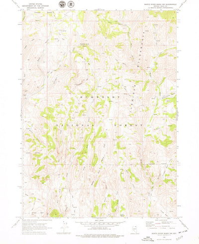 United States Geological Survey Marys River Basin NW, NV (1968, 24000-Scale) digital map