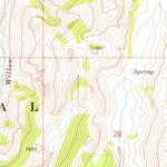 United States Geological Survey Marys River Basin NW, NV (1968, 24000-Scale) digital map